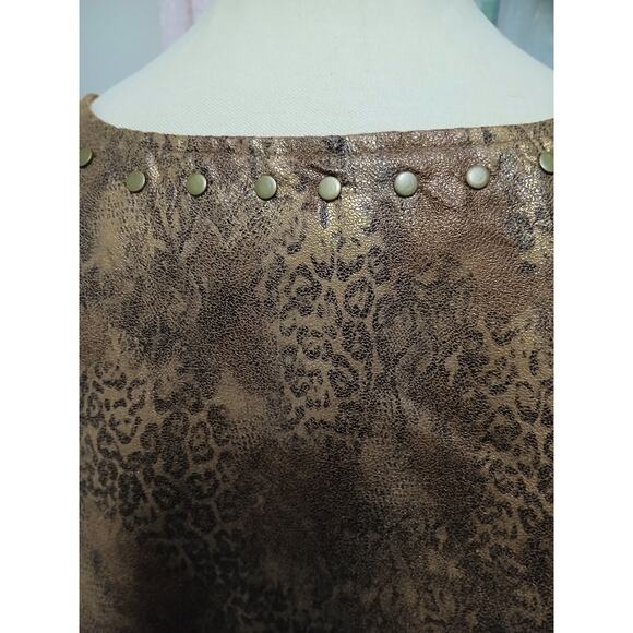 Isabel Hayley Special Occasion Jacket Plus Sz 2X Animal Print Golden Brown Party - Picture 9 of 16